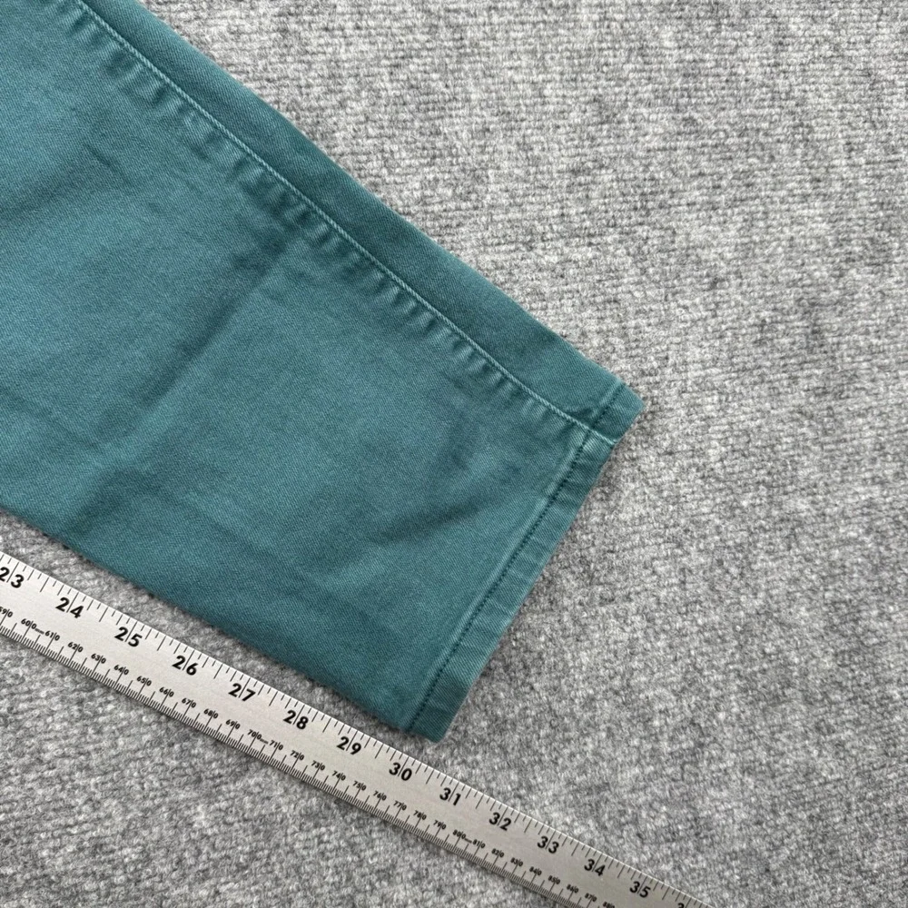 Levi's Pants Size 32W x 30L (16M) Teal Mid‎ Rise Skinny Flap Pocket Flaw Women's